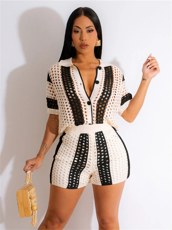 Elegance Knitted Two Piece